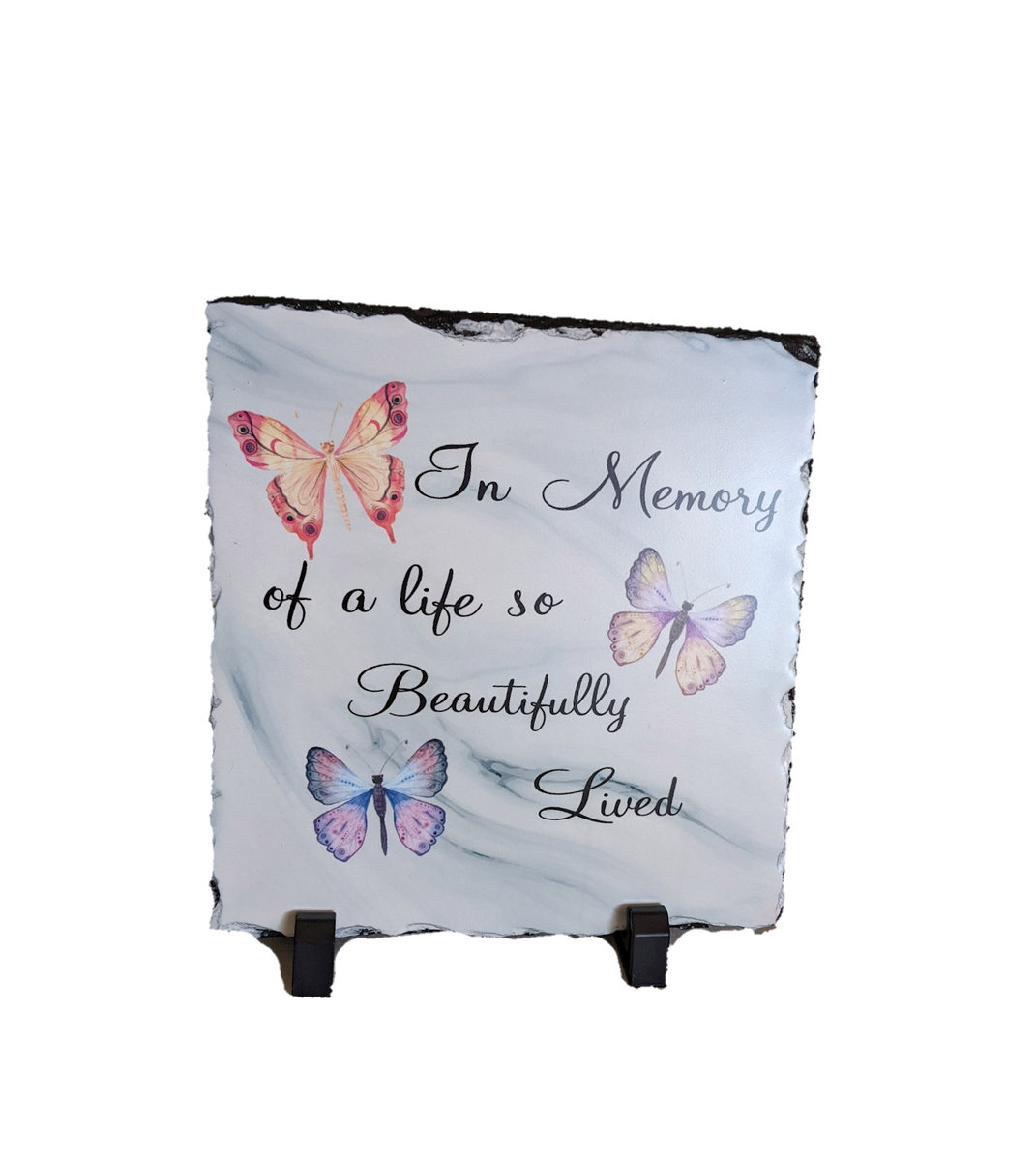 Beautifully Lived Rock Slate Memorial Gifts at Brucker Kishler