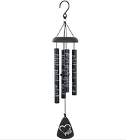 "Deeply Loved" 21" Black Sonnet Chime