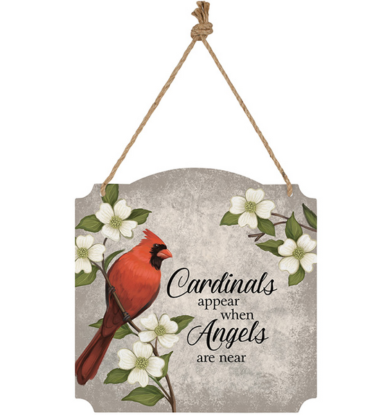 Cardinals Appear Metal Wall Decor